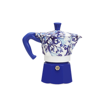Cargar imagen en el visor de la galería, Moka Express Bialetti Dolce&Gabbana 3 Pocillos | Blu Mediterraneo