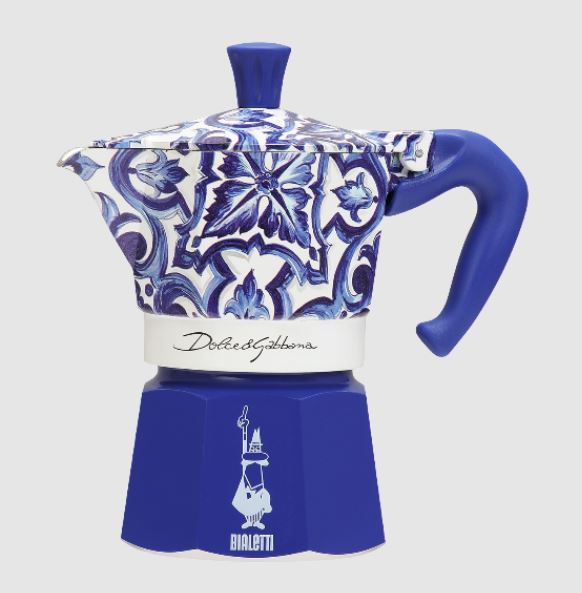 Moka Express Bialetti Dolce&Gabbana 3 Pocillos | Blu Mediterraneo