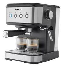 Cargar imagen en el visor de la galería, Cafetera Espresso 1,5lts Daewoo Automática Acero Inoxidable!
