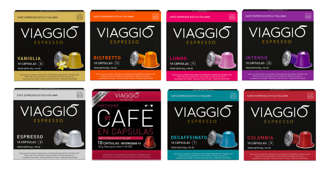 Capsulas compatible Nespresso 12x10 120 capsulas + Soda maker