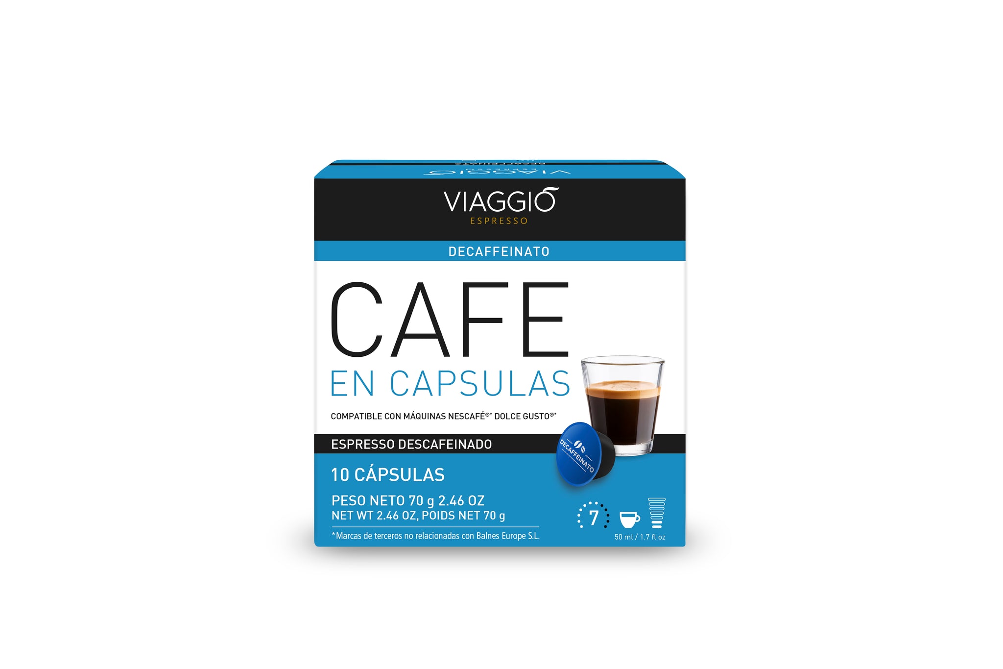 Descafeinado para Dolce Gusto (10 cápsulas) – Viaggio Espresso